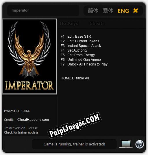 Entrenador liberado a Imperator [v1.0.2]