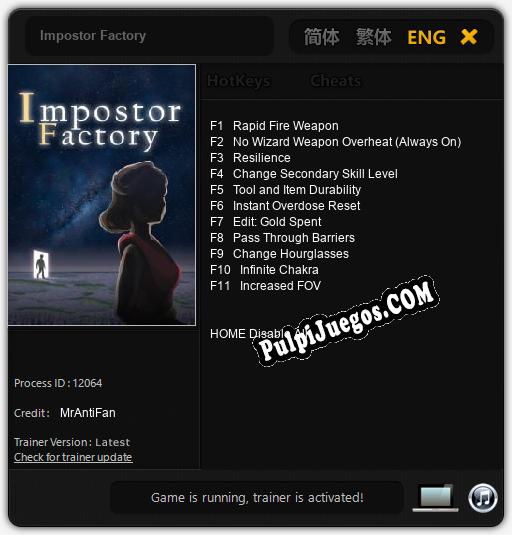 Impostor Factory: Cheats, Trainer +11 [MrAntiFan]