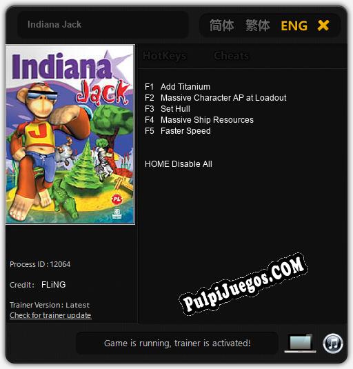 Entrenador liberado a Indiana Jack [v1.0.7]