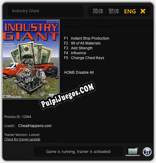 Industry Giant: Trainer +5 [v1.6]