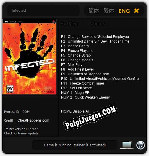 Entrenador liberado a Infected [v1.0.7]