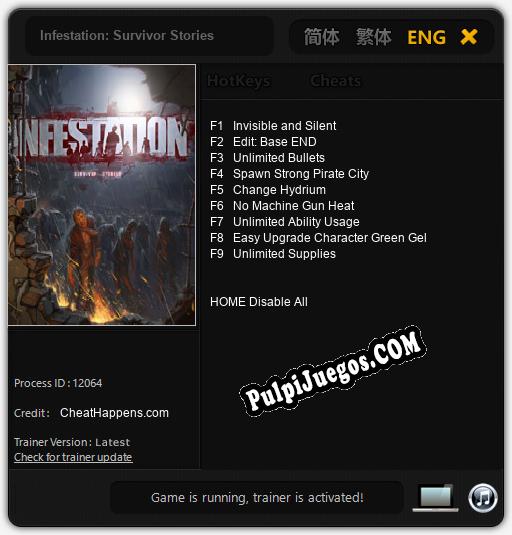 Infestation: Survivor Stories: Trainer +9 [v1.9]