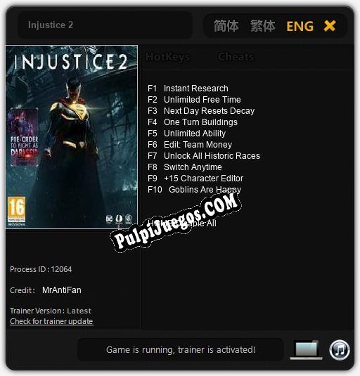 Entrenador liberado a Injustice 2 [v1.0.4]