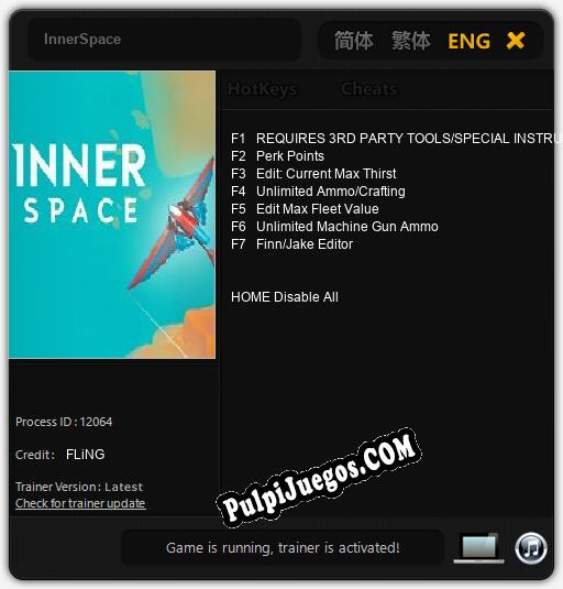 InnerSpace: Trainer +7 [v1.2]