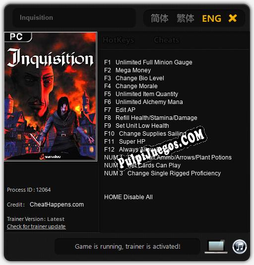 Inquisition: Treinador (V1.0.29)