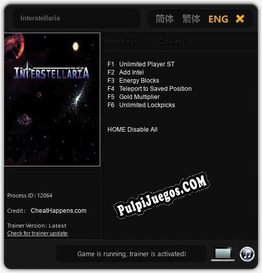 Interstellaria: Treinador (V1.0.3)