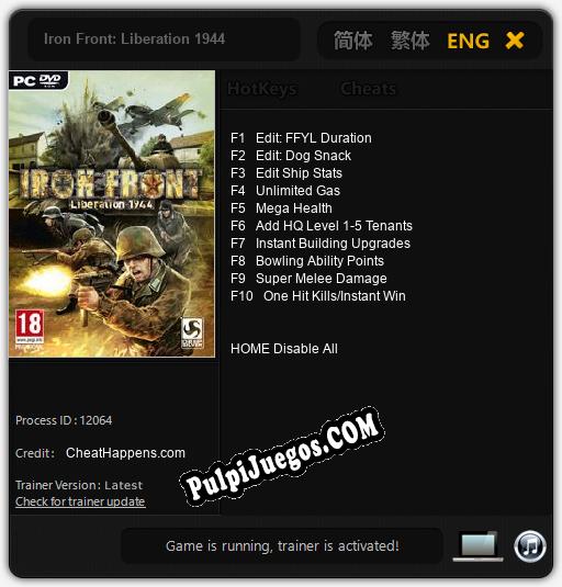 Iron Front: Liberation 1944: Cheats, Trainer +10 [CheatHappens.com]