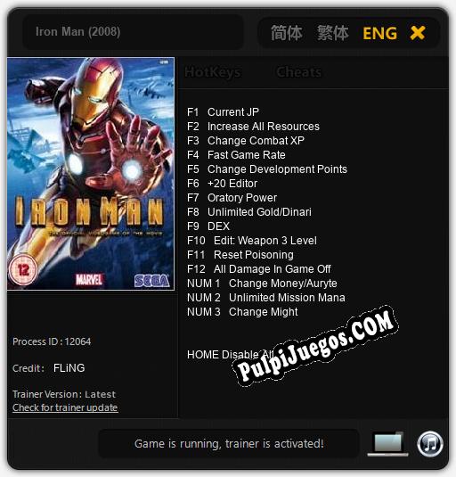 Iron Man (2008): Cheats, Trainer +15 [FLiNG]