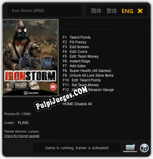 Iron Storm (2002): Trainer +12 [v1.6]