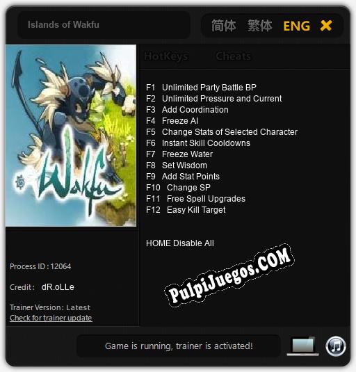 Islands of Wakfu: Treinador (V1.0.13)