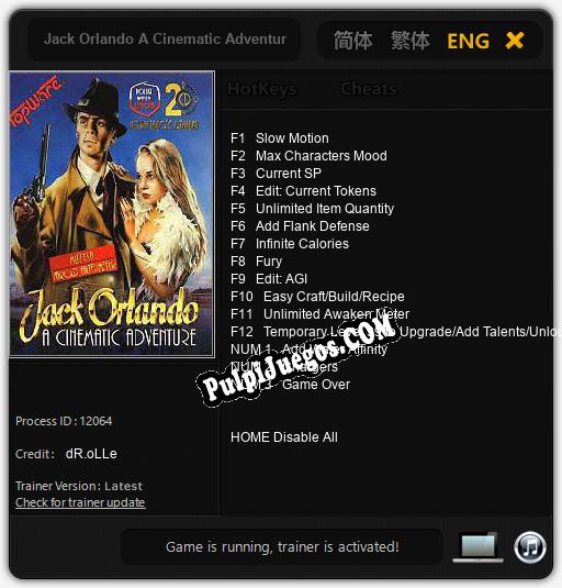 Jack Orlando A Cinematic Adventure: Treinador (V1.0.57)