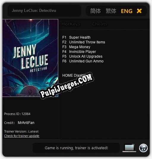 Entrenador liberado a Jenny LeClue: Detectivu [v1.0.4]