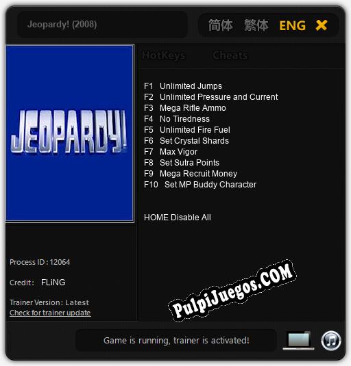 Entrenador liberado a Jeopardy! (2008) [v1.0.2]