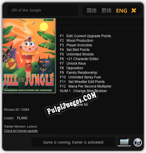 Entrenador liberado a Jill of the Jungle [v1.0.1]