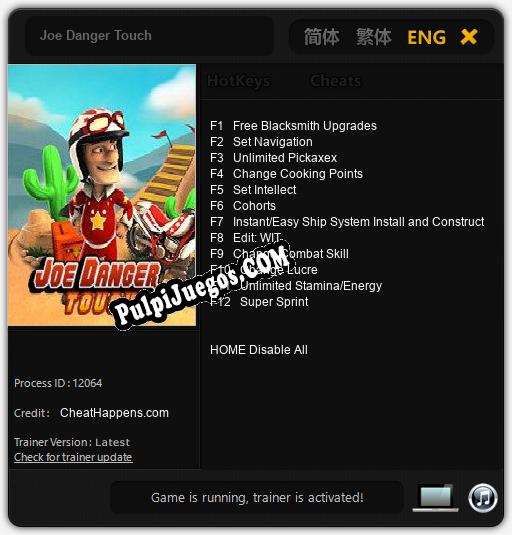 Joe Danger Touch: Treinador (V1.0.30)