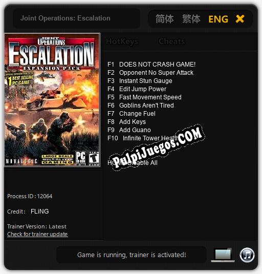 Entrenador liberado a Joint Operations: Escalation [v1.0.2]