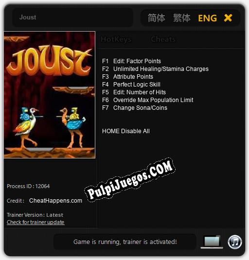 Entrenador liberado a Joust [v1.0.5]