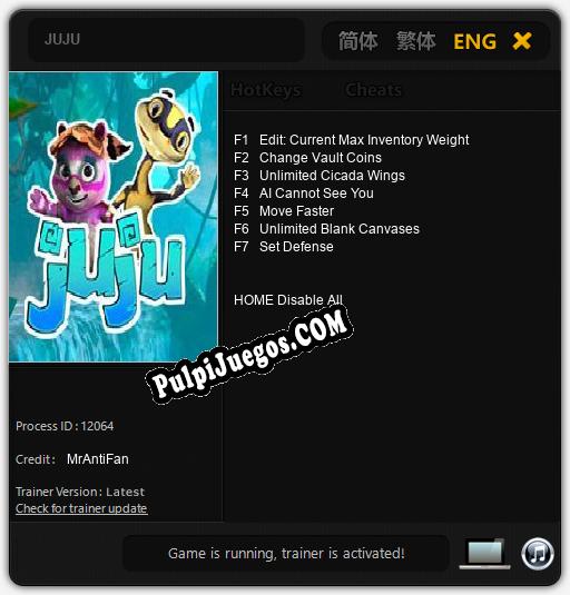 JUJU: Cheats, Trainer +7 [MrAntiFan]