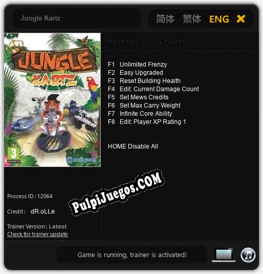 Jungle Kartz: Trainer +8 [v1.2]