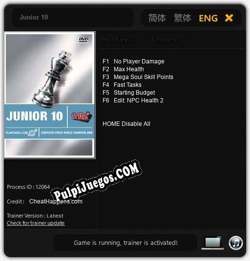 Junior 10: Trainer +6 [v1.4]