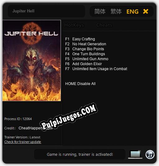 Entrenador liberado a Jupiter Hell [v1.0.1]