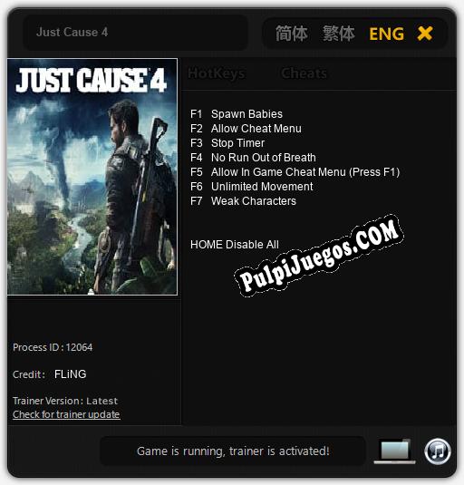 Just Cause 4: Trainer +7 [v1.6]