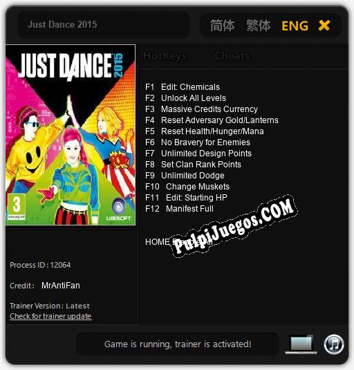 Just Dance 2015: Treinador (V1.0.38)