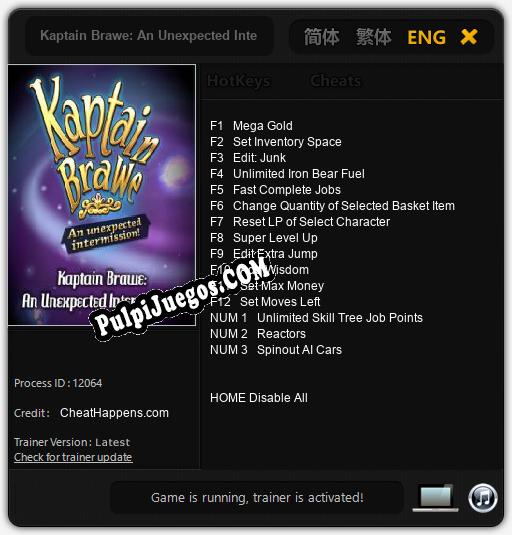 Kaptain Brawe: An Unexpected Intermission!: Treinador (V1.0.36)