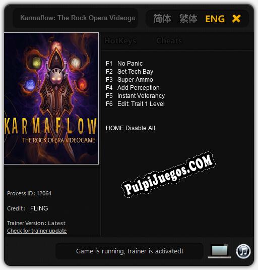 Karmaflow: The Rock Opera Videogame: Trainer +6 [v1.8]