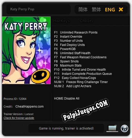 Katy Perry Pop: Treinador (V1.0.65)