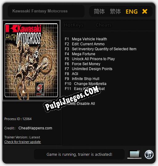 Entrenador liberado a Kawasaki Fantasy Motocross [v1.0.7]