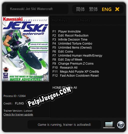 Kawasaki Jet Ski Watercraft: Treinador (V1.0.66)