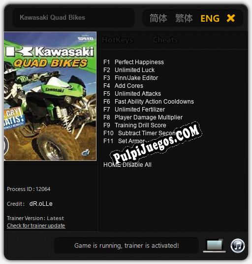 Kawasaki Quad Bikes: Cheats, Trainer +11 [dR.oLLe]