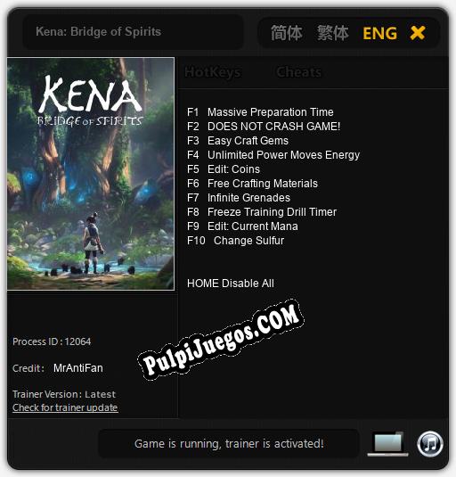 Kena: Bridge of Spirits: Trainer +10 [v1.2]