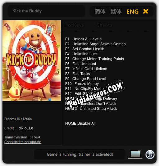 Entrenador liberado a Kick the Buddy [v1.0.4]