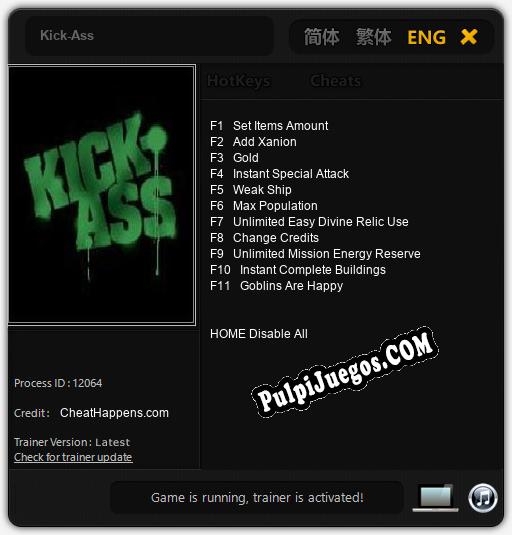 Entrenador liberado a Kick-Ass [v1.0.4]