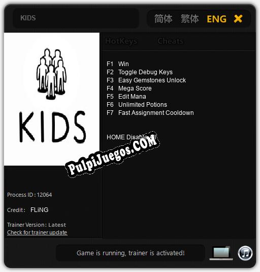 KIDS: Trainer +7 [v1.5]