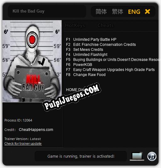 Kill the Bad Guy: Cheats, Trainer +8 [CheatHappens.com]