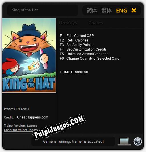 Entrenador liberado a King of the Hat [v1.0.1]