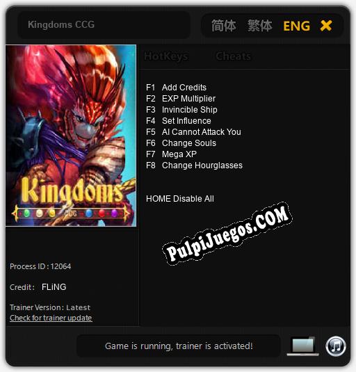 Kingdoms CCG: Trainer +8 [v1.6]