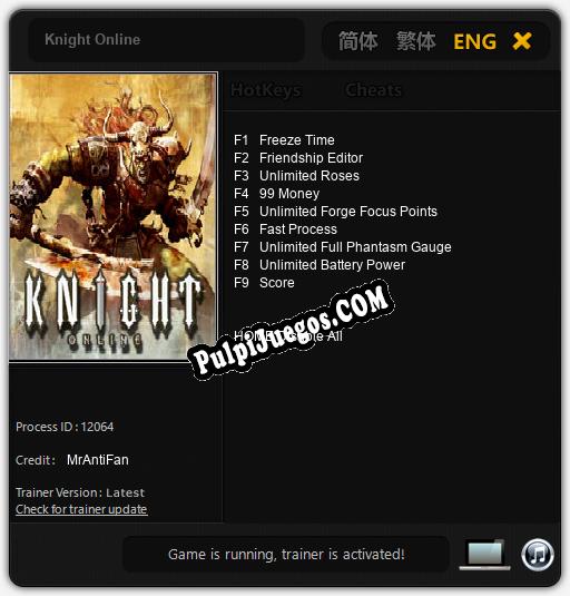 Entrenador liberado a Knight Online [v1.0.5]