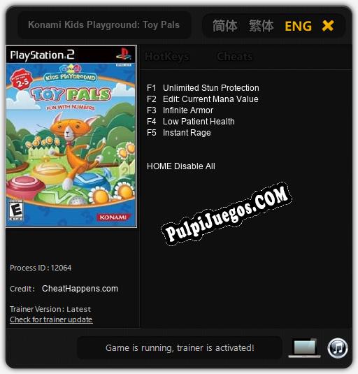 Entrenador liberado a Konami Kids Playground: Toy Pals Fun with Numbers [v1.0.2]