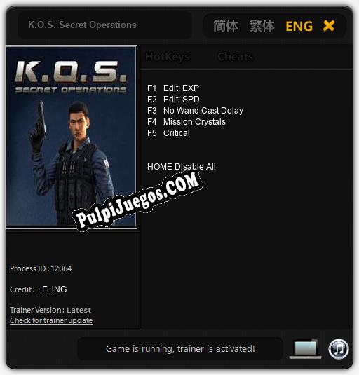 K.O.S. Secret Operations: Trainer +5 [v1.6]