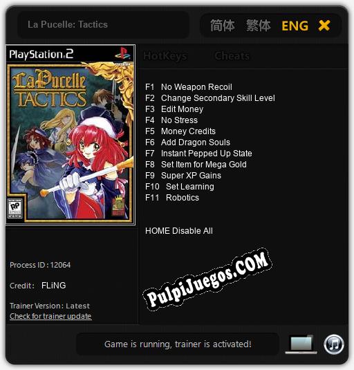 La Pucelle: Tactics: Trainer +11 [v1.1]