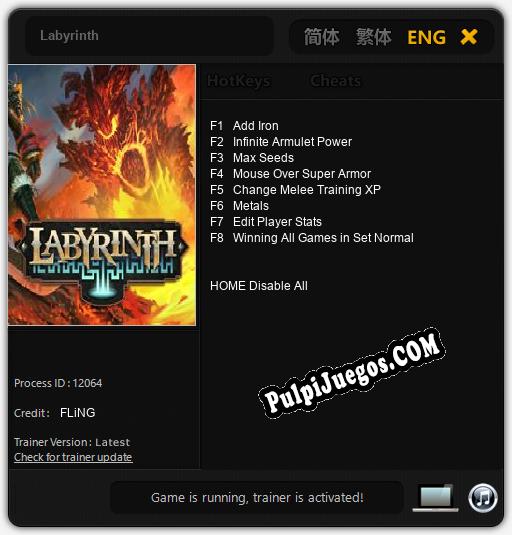 Entrenador liberado a Labyrinth [v1.0.1]