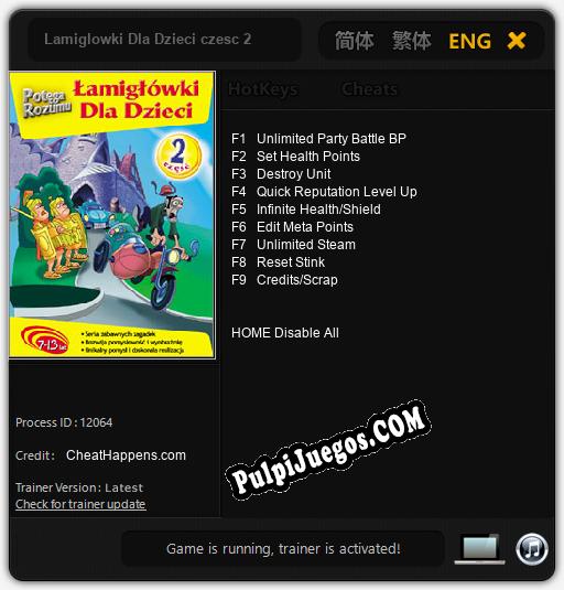 Lamiglowki Dla Dzieci czesc 2: Trainer +9 [v1.2]