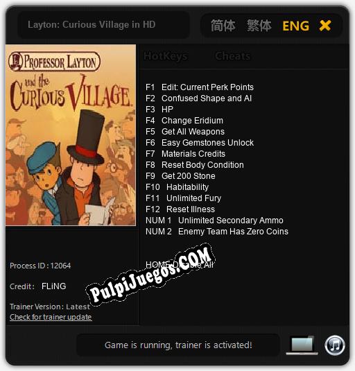 Layton: Curious Village in HD: Treinador (V1.0.98)