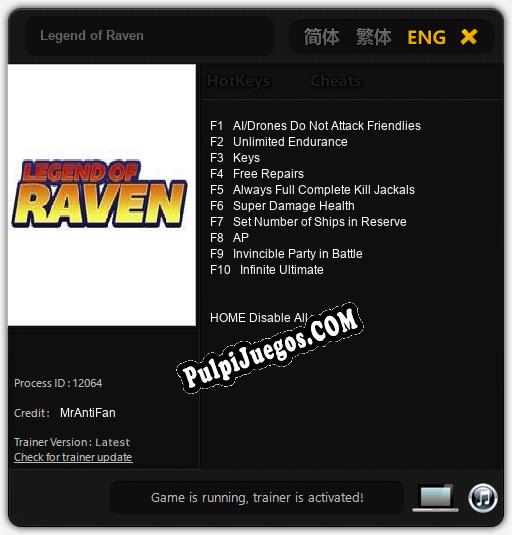 Legend of Raven: Cheats, Trainer +10 [MrAntiFan]