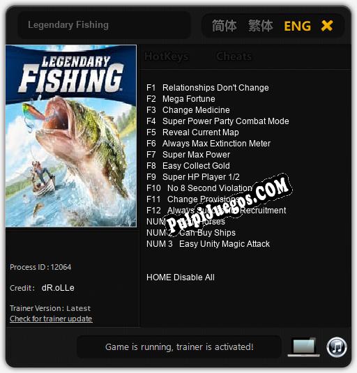 Entrenador liberado a Legendary Fishing [v1.0.8]