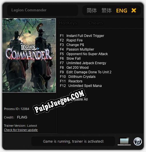 Legion Commander: Cheats, Trainer +12 [FLiNG]